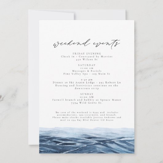 Strandbad Santa Cruz Einladung (Rückseite)