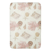 Strandbad Seashell Korallenriff Wasserfarbe Badematte (Vorderseite Vertikal)