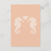 Strandbad Sparkle und Sonnenuntergang Hochzeit Begleitkarte (Rückseite)