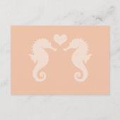 Strandbad Sparkle und Sonnenuntergang Hochzeit Begleitkarte (Rückseite)