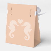 Strandbad Sparkle und Sonnenuntergang Hochzeit Geschenkschachtel (Rückseite)