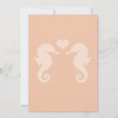 Strandbad Sparkle und Sonnenuntergang Hochzeit Save The Date (Rückseite)