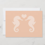 Strandbad Sparkle und Sonnenuntergang Hochzeit Save The Date (Rückseite)