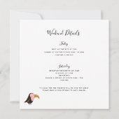 Strandbad Tropical Einladung (Rückseite)