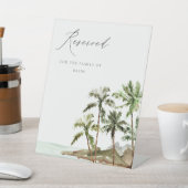 Strandbad "Tropical Palm Trees" vorbehalten Sockelschild (In SItu)