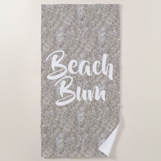 Strandbad Wasser am Strand Sandstrand Handtuch (Vorderseite)