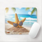 Strandbaden am Strand Mousepad (Mit Mouse)