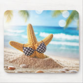 Strandbaden am Strand Mousepad (Vorne)