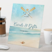 Strandbäder Hochzeitskarten und Geschenke für Wass Sockelschild (In Situ)