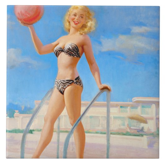 Strandball Fliese (Vorderseite)