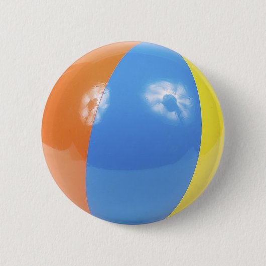 Strandball Foto Button (Vorderseite)