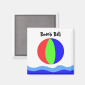 Strandball-Spaß Magnet (Vorderseite/Rückseite)