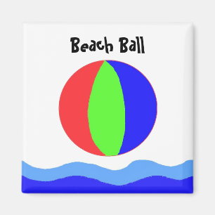 Strandball-Spaß Magnet