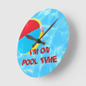 Strandball-Uhr Runde Wanduhr (Winkel)
