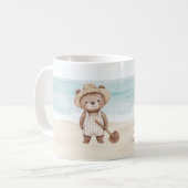 Strandbär Sandburg Kaffeetasse (Vorderseite Links)