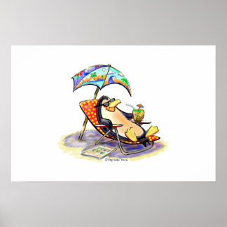 Strandbauch Poster