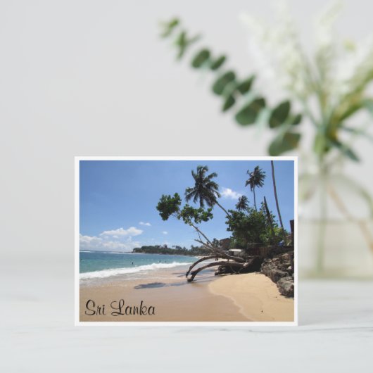 Strandbaum Postkarte (Stehend Vorderseite)