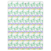 Strandbäume Klemmbrett (Rückseite)