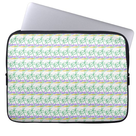 Strandbäume Laptopschutzhülle (Vorderseite)