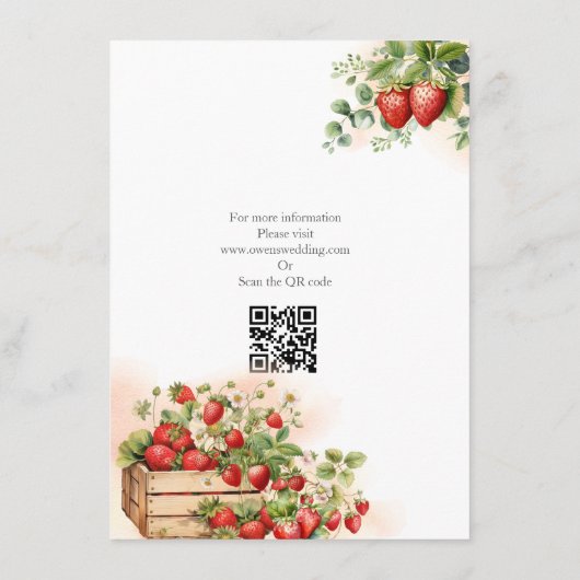 Strandbeeren Begleitkarte (Rückseite)