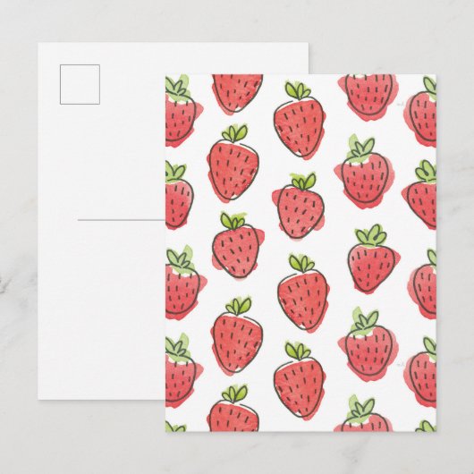 Strandbeeren Postkarte (Vorne/Hinten)