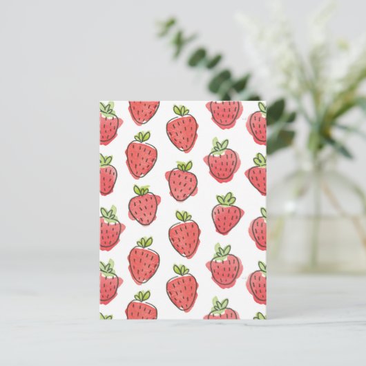 Strandbeeren Postkarte (Stehend Vorderseite)