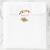 Strandbeeren Runder Aufkleber (Tasche)