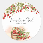 Strandbeeren Runder Aufkleber (Vorderseite)