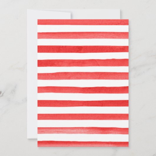 Strandbeeren und Blume Süß 16 Einladung (Rückseite)