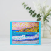 Strandbekämmen ist eine gute Therapie Postkarte (Stehend Vorderseite)