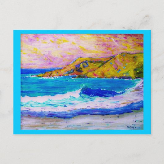 Strandbekämmen ist eine gute Therapie Postkarte (Vorderseite)