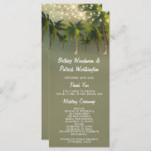 Strandbeleuchtung Palm Tree Tropical Hochzeitsprog Programm (Vorne/Hinten)