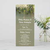 Strandbeleuchtung Palm Tree Tropical Hochzeitsprog Programm (Stehend Vorderseite)