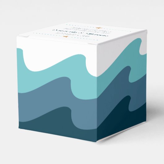 Strandbezogene Gefälligkeitsboxen - Blue Wave Geschenkschachtel (Vorderseite)