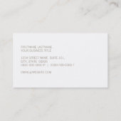 Strandbezogene Visitenkarten Visitenkarte (Rückseite)