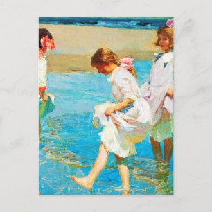 Strandbild Kunst von Edward Henry Potthast Postkarte
