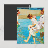 Strandbild Kunst von Edward Henry Potthast Postkarte (Vorne/Hinten)