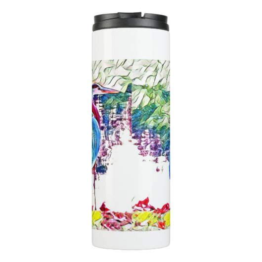 Strandbird an der Küste Thermosbecher (Rückseite)