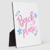 Strandbitte Fotoplatte (Seite)