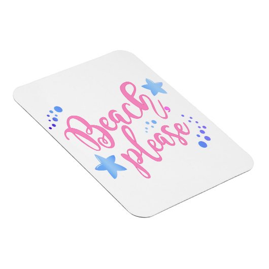 Strandbitte Magnet (Rechte Seite)