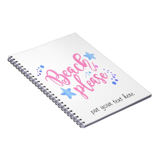 Strandbitte Notizblock (Rechte Seite)