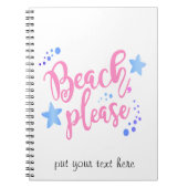 Strandbitte Notizblock (Vorderseite)