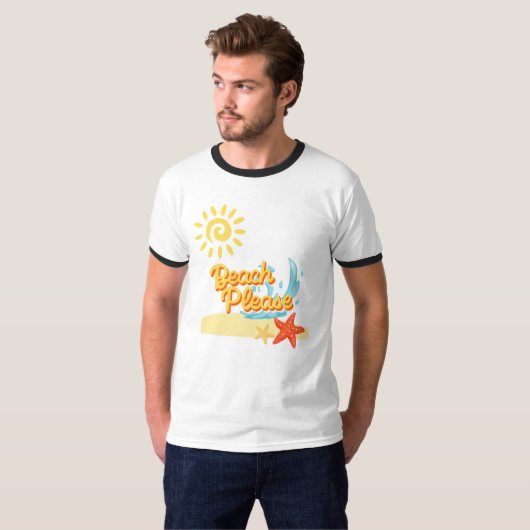 Strandbitte T-Shirt (Vorne ganz)