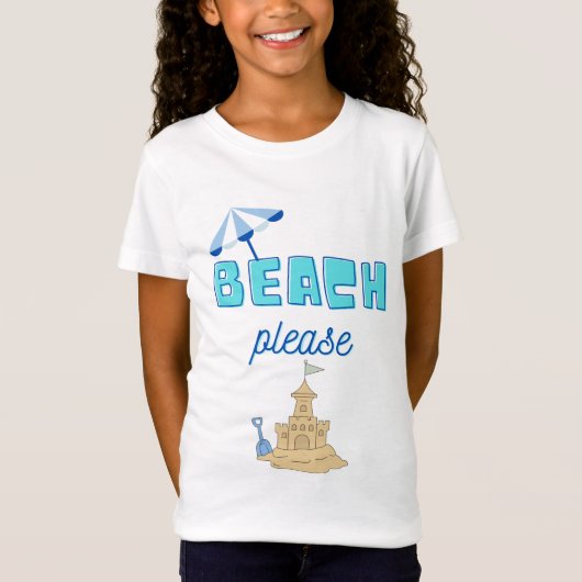 Strandbitte T-Shirt (Vorderseite)