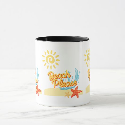 Strandbitte Tasse (Zentrum)