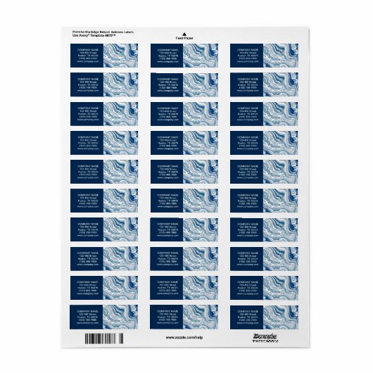 Strandblau-Marmor (Vorne)