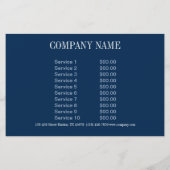 Strandblau-Marmor Flyer (Hinten)