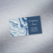 Strandblau-Marmor Magnetische Visitenkarte (Beispiel)