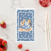 Strandblaue Papiertücher für Gäste Serviette (Beispiel)