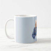Strandblauer Pullover Kurze Rothaarige Kaffeetasse (Links)